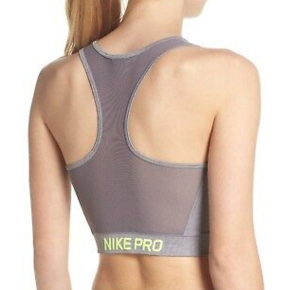 Nike Gray and Neon Crop Top - Picture 3 of 6
